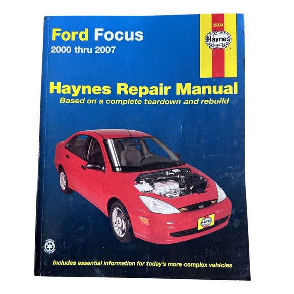 Vtg Haynes Repair Manual Ford Focus 2000-2007 36034 GC - Picture 1 of 6